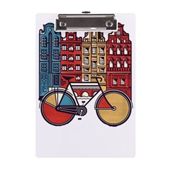 Amsterdam Graphic Design Poster Illustration A5 Acrylic Clipboard