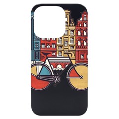 Amsterdam Graphic Design Poster Illustration Iphone 14 Pro Black Uv Print Case by Salman4z