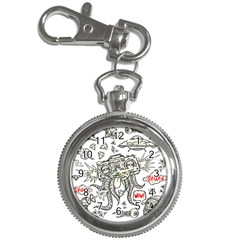 Drawing Clip Art Hand Painted Abstract Creative Space Squid Radio Key Chain Watches by Salman4z