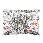 Drawing Clip Art Hand Painted Abstract Creative Space Squid Radio Pillow Case (Two Sides) Front