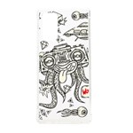 Drawing Clip Art Hand Painted Abstract Creative Space Squid Radio Samsung Galaxy Note 20 TPU UV Case Front