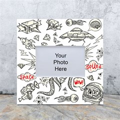 Drawing Clip Art Hand Painted Abstract Creative Space Squid Radio White Box Photo Frame 4  X 6  by Salman4z