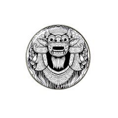 Balinese Art Barong Drawing Bali White Background People Hat Clip Ball Marker by Salman4z