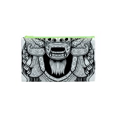 Balinese Art Barong Drawing Bali White Background People Cosmetic Bag (xs) by Salman4z