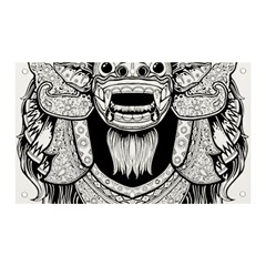 Balinese Art Barong Drawing Bali White Background People Banner And Sign 5  X 3 