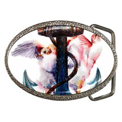 Anchor Watercolor Painting Tattoo Art Anchors And Birds Belt Buckles by Salman4z