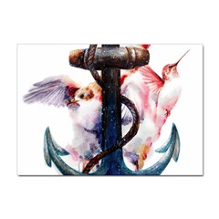 Anchor Watercolor Painting Tattoo Art Anchors And Birds Sticker A4 (10 Pack) by Salman4z