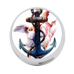 Anchor Watercolor Painting Tattoo Art Anchors And Birds 4-port Usb Hub (two Sides) by Salman4z