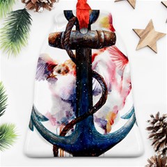 Anchor Watercolor Painting Tattoo Art Anchors And Birds Ornament (bell) by Salman4z