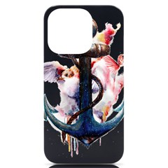 Anchor Watercolor Painting Tattoo Art Anchors And Birds Iphone 14 Pro Black Uv Print Case