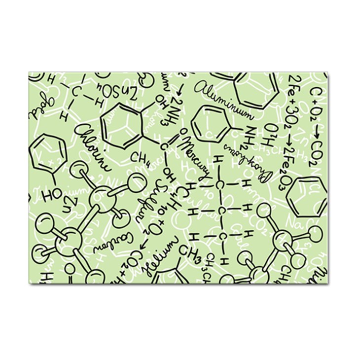 Multicolored Chemical Bond Illustration Chemistry Formula Science Sticker A4 (100 pack)