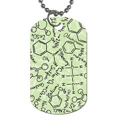 Multicolored Chemical Bond Illustration Chemistry Formula Science Dog Tag (two Sides) by Salman4z