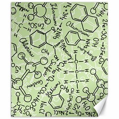 Multicolored Chemical Bond Illustration Chemistry Formula Science Canvas 8  X 10  by Salman4z