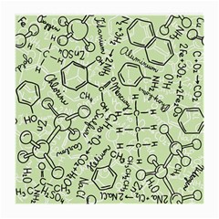 Multicolored Chemical Bond Illustration Chemistry Formula Science Medium Glasses Cloth by Salman4z