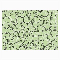 Multicolored Chemical Bond Illustration Chemistry Formula Science Large Glasses Cloth by Salman4z