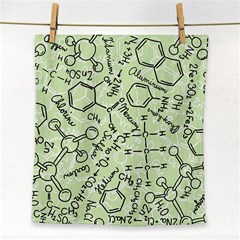 Multicolored Chemical Bond Illustration Chemistry Formula Science Face Towel by Salman4z