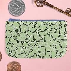 Multicolored Chemical Bond Illustration Chemistry Formula Science Large Coin Purse by Salman4z