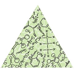 Multicolored Chemical Bond Illustration Chemistry Formula Science Wooden Puzzle Triangle by Salman4z