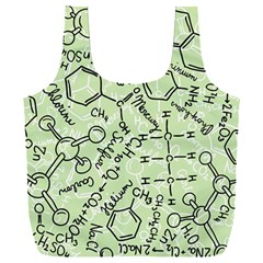 Multicolored Chemical Bond Illustration Chemistry Formula Science Full Print Recycle Bag (xxxl) by Salman4z