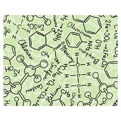 Multicolored Chemical Bond Illustration Chemistry Formula Science Premium Plush Fleece Blanket (medium) by Salman4z