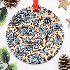 Texture Ornament Paisley Ornament (round) by Salman4z