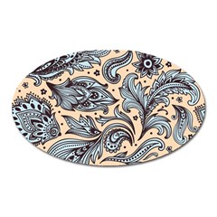 Texture Ornament Paisley Oval Magnet by Salman4z