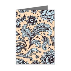 Texture Ornament Paisley Mini Greeting Card by Salman4z