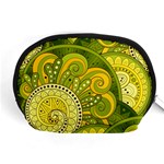 Doodles Patterns Ornament Vector Flowers Green Accessory Pouch (Medium) Front