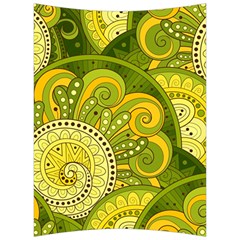 Doodles Patterns Ornament Vector Flowers Green Back Support Cushion by Salman4z