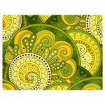 Doodles Patterns Ornament Vector Flowers Green Two Sides Premium Plush Fleece Blanket (Extra Small) 40 x30  Blanket Front