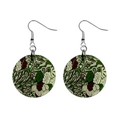 Texture Ornament Pattern Seamless Paisley Mini Button Earrings