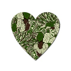 Texture Ornament Pattern Seamless Paisley Heart Magnet by Salman4z