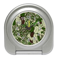 Texture Ornament Pattern Seamless Paisley Travel Alarm Clock by Salman4z