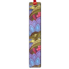 Purple Red And Green Flowers Digital Wallpaper Patterns Ornament Large Book Marks