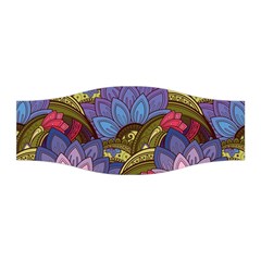 Purple Red And Green Flowers Digital Wallpaper Patterns Ornament Stretchable Headband