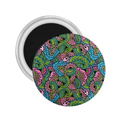 Background Texture Paisley Pattern 2 25  Magnets by Salman4z