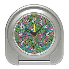 Background Texture Paisley Pattern Travel Alarm Clock by Salman4z