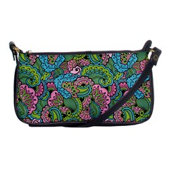 Background Texture Paisley Pattern Shoulder Clutch Bag by Salman4z