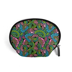 Background Texture Paisley Pattern Accessory Pouch (small) by Salman4z