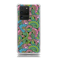 Background Texture Paisley Pattern Samsung Galaxy S20 Ultra 6 9 Inch Tpu Uv Case by Salman4z