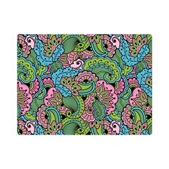 Background Texture Paisley Pattern Premium Plush Fleece Blanket (mini) by Salman4z