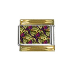 Pattern Vector Texture Style Garden Drawn Hand Floral Gold Trim Italian Charm (9mm) by Salman4z