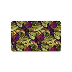 Pattern Vector Texture Style Garden Drawn Hand Floral Magnet (name Card) by Salman4z