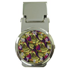 Pattern Vector Texture Style Garden Drawn Hand Floral Money Clip Watches by Salman4z