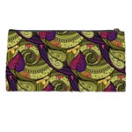 Pattern Vector Texture Style Garden Drawn Hand Floral Pencil Case Back