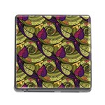 Pattern Vector Texture Style Garden Drawn Hand Floral Memory Card Reader (Square 5 Slot) Front