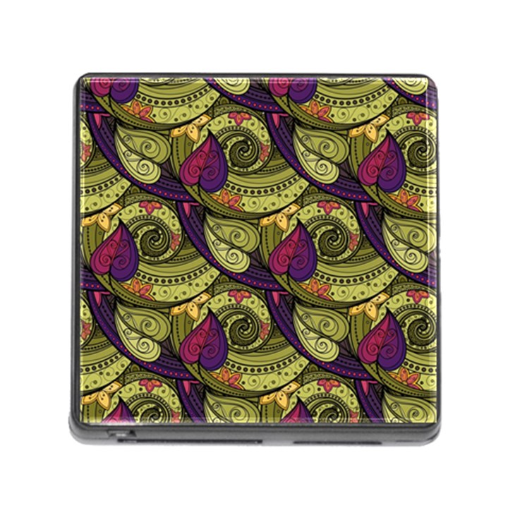 Pattern Vector Texture Style Garden Drawn Hand Floral Memory Card Reader (Square 5 Slot)