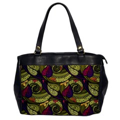 Pattern Vector Texture Style Garden Drawn Hand Floral Oversize Office Handbag by Salman4z