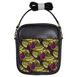 Pattern Vector Texture Style Garden Drawn Hand Floral Girls Sling Bag Front