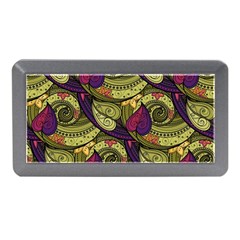 Pattern Vector Texture Style Garden Drawn Hand Floral Memory Card Reader (mini) by Salman4z